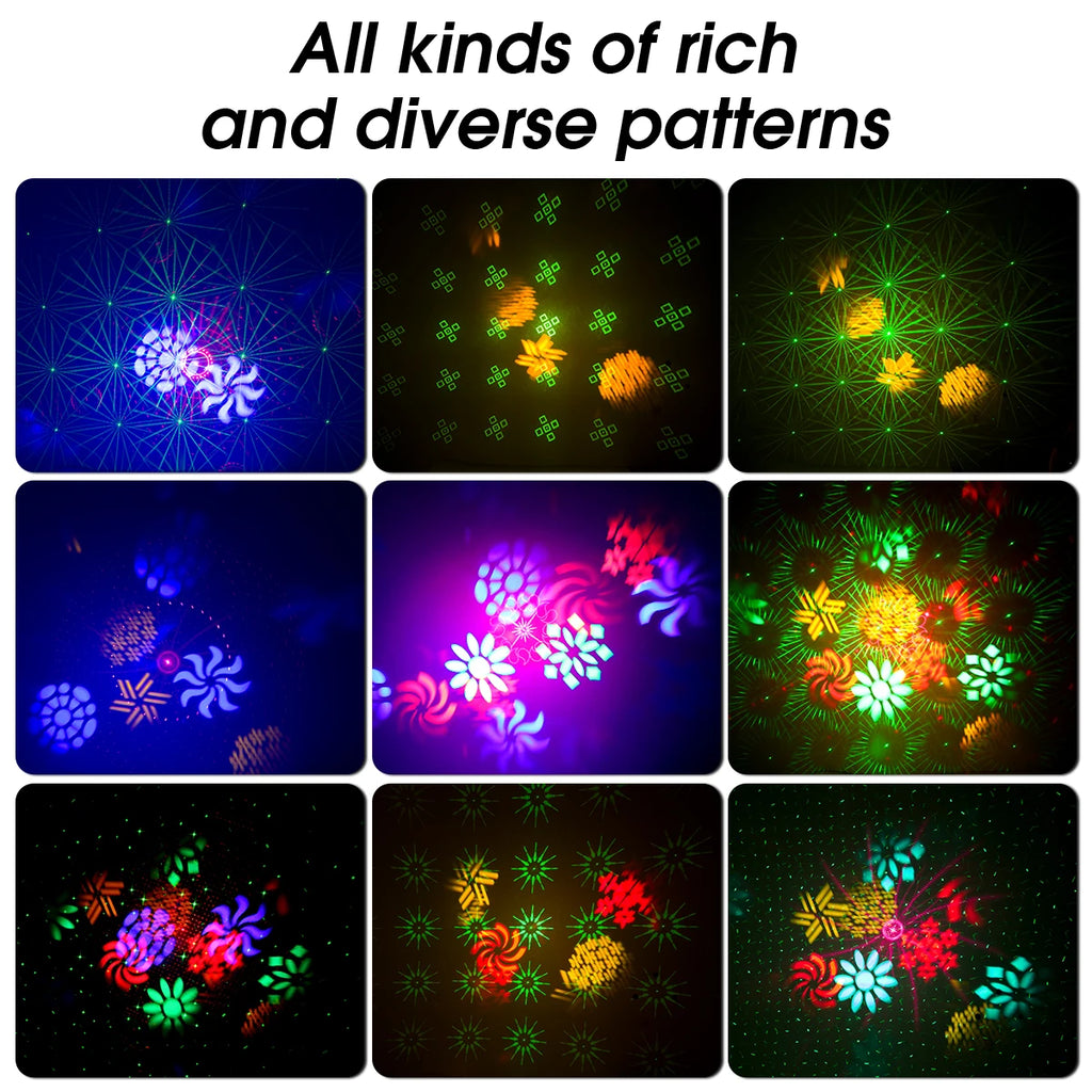 Smart DJ Disco Honeycomb Laser Light with Remote