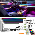 LED Ambient Light Car Interior Lights Strip Neon RGB Environment Lamp Car Auto Decoration Accessories 10 in 1