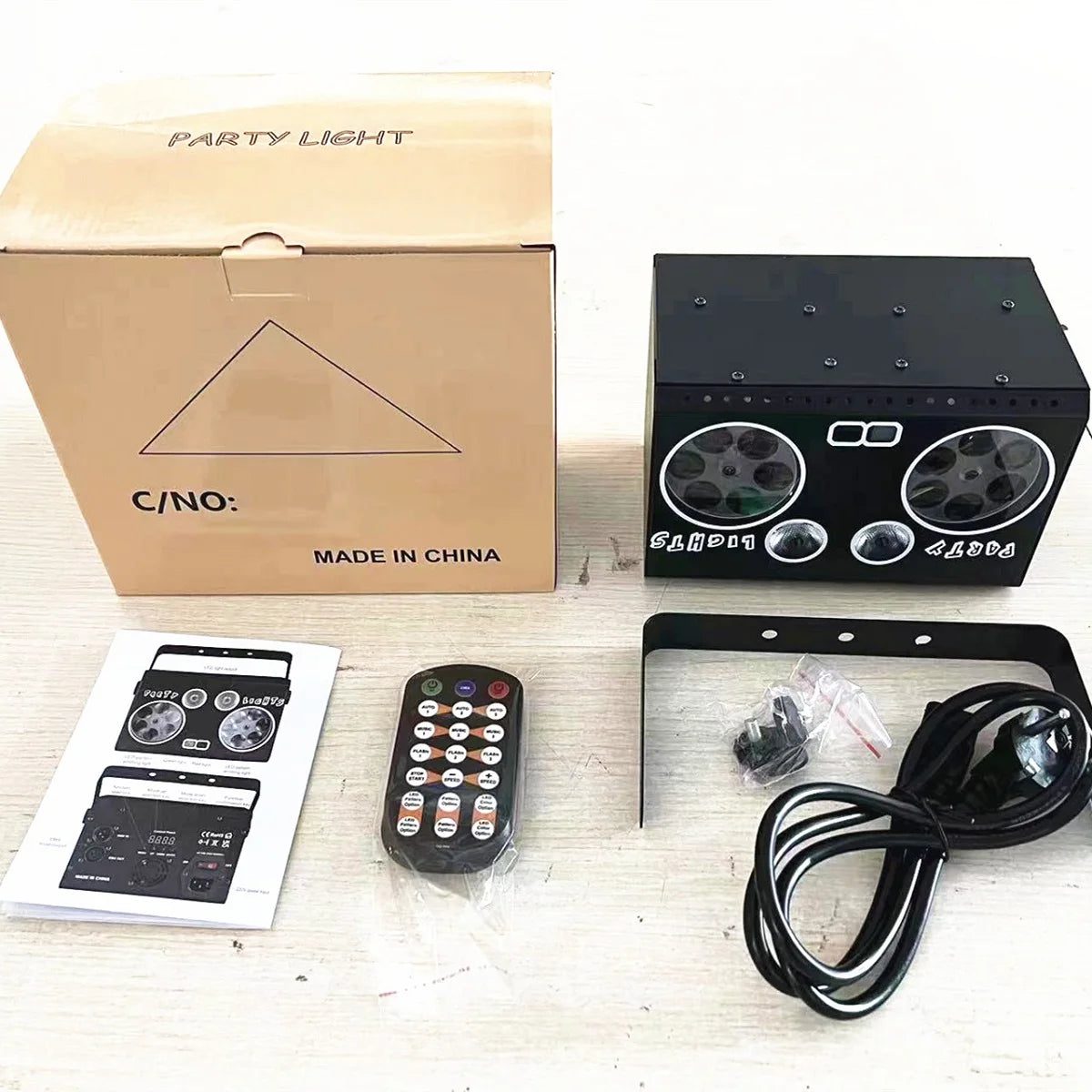 RGB DMX Stage Light – DJ Disco Strobe & LED Projection Party Light with Sound Control & Remote