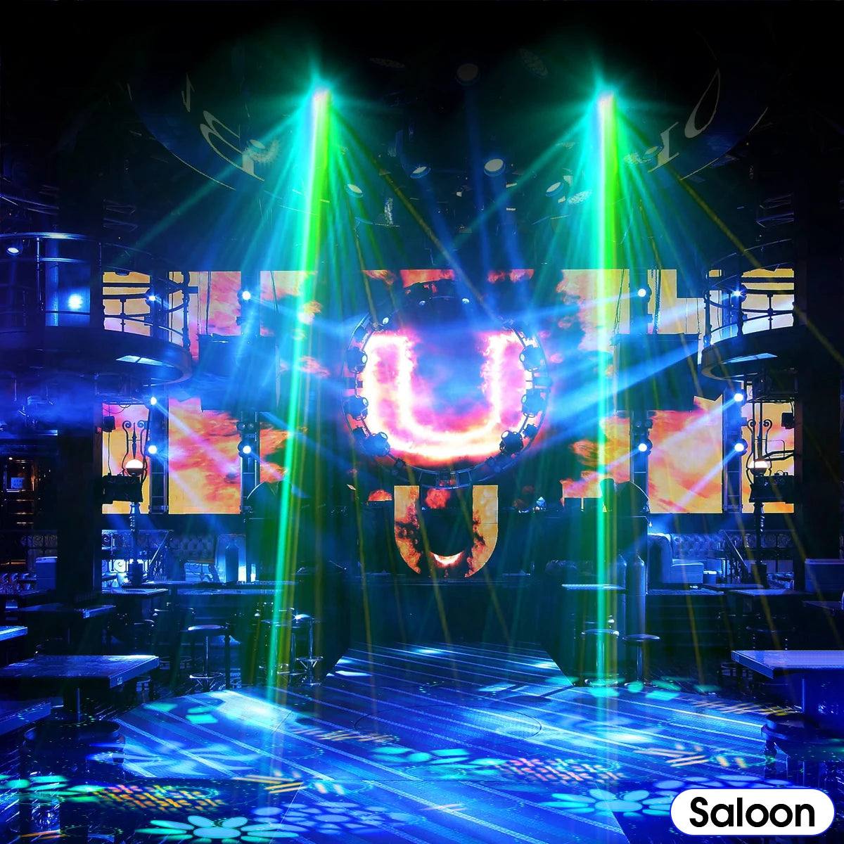 Smart DJ Disco Honeycomb Laser Light with Remote