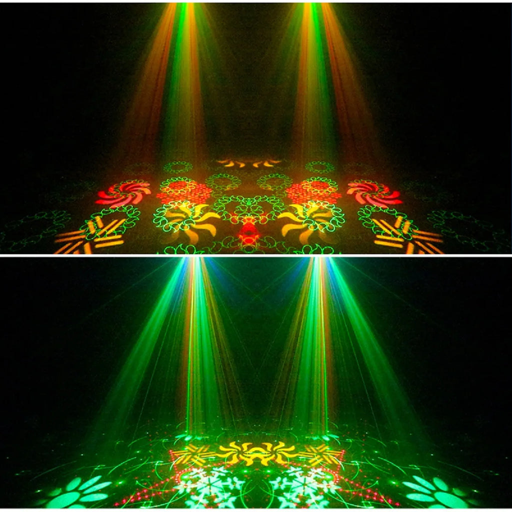 RGB DMX Stage Light – DJ Disco Strobe & LED Projection Party Light with Sound Control & Remote