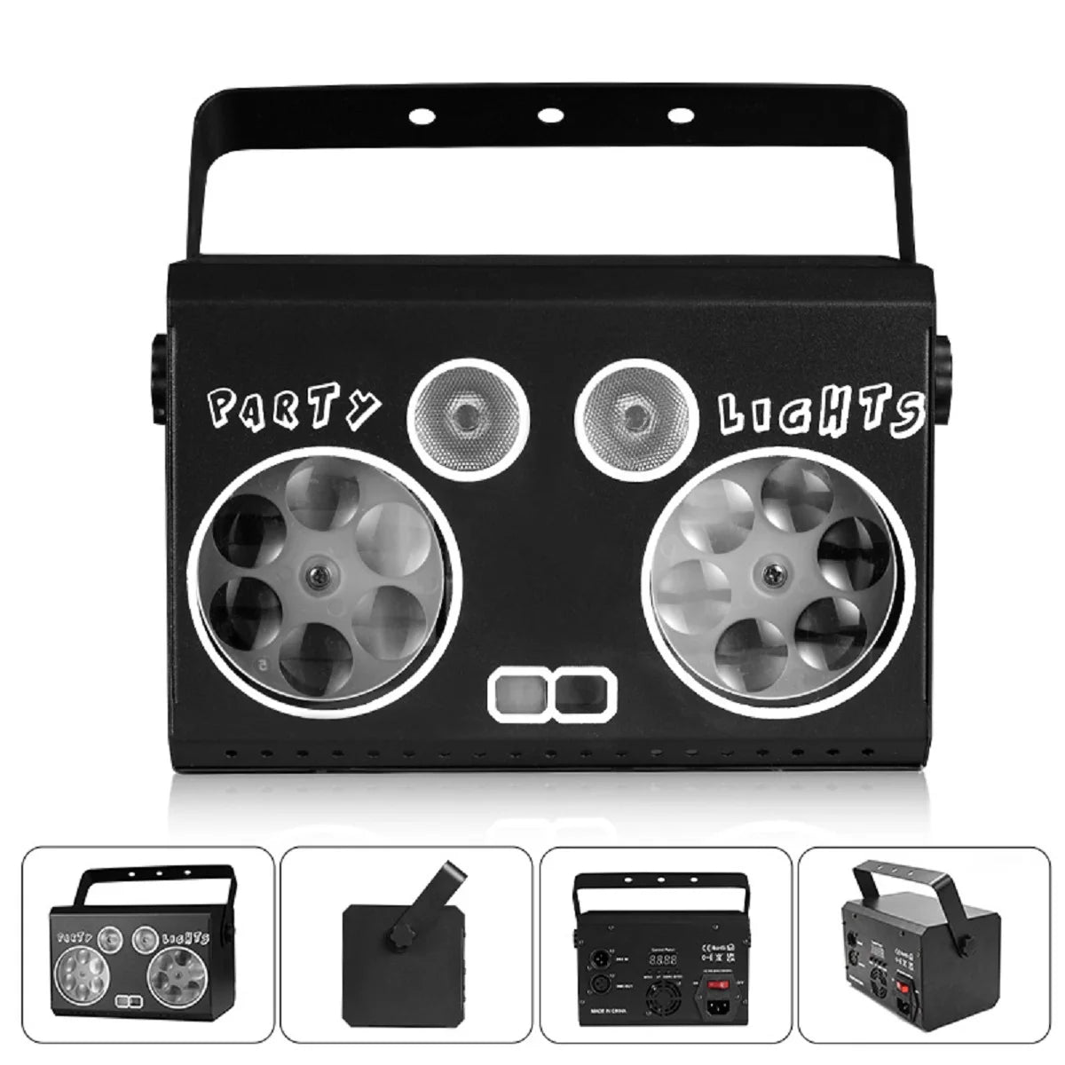 RGB DMX Stage Light – DJ Disco Strobe & LED Projection Party Light with Sound Control & Remote