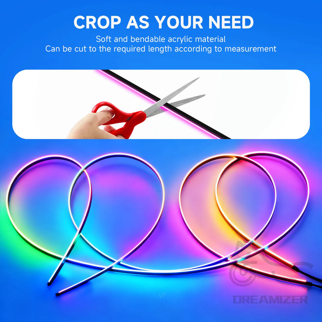 LED Ambient Light Car Interior Lights Strip Neon RGB Environment Lamp Car Auto Decoration Accessories 10 in 1