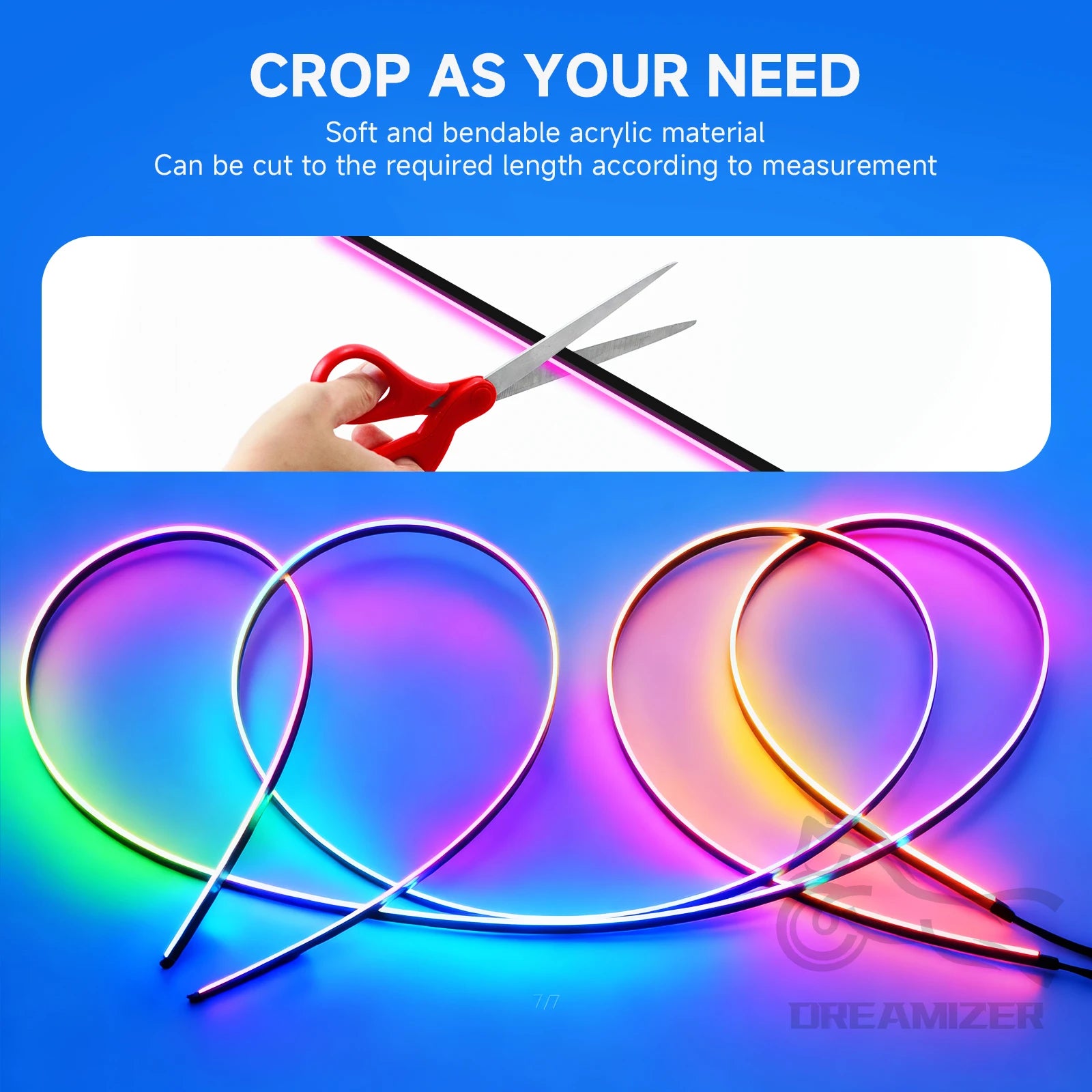 LED Ambient Light Car Interior Lights Strip Neon RGB Environment Lamp Car Auto Decoration Accessories 10 in 1
