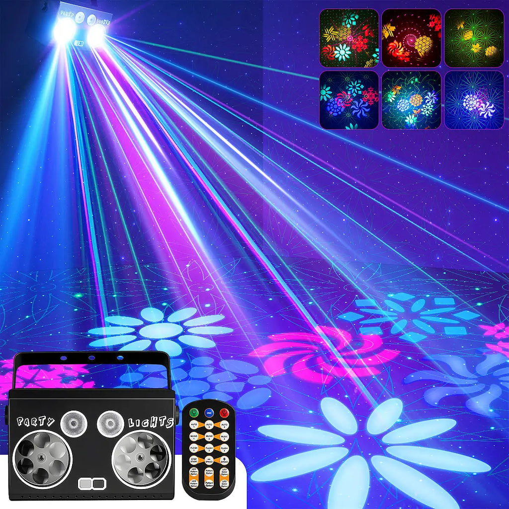 Smart DJ Disco Honeycomb Laser Light with Remote