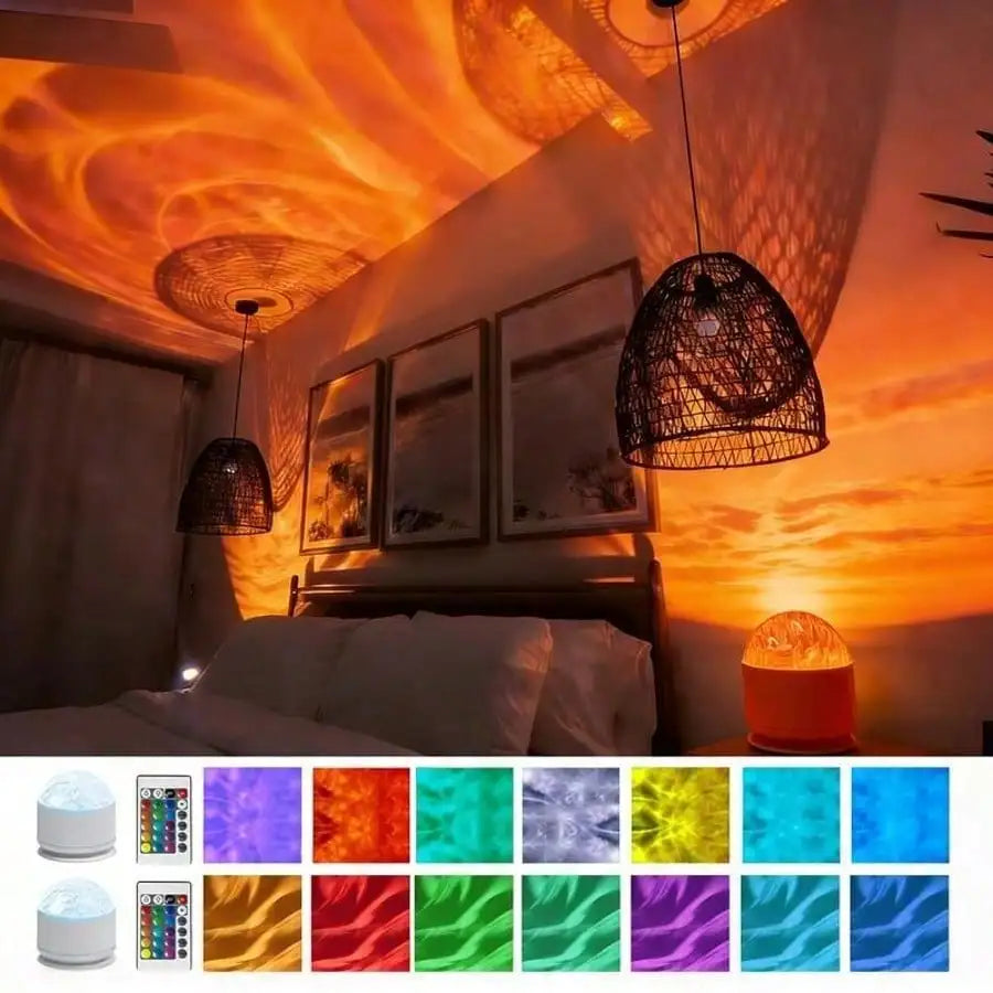 (Saltwater For Strings) Ocean Wave & 3D Water Ripple Projector Light